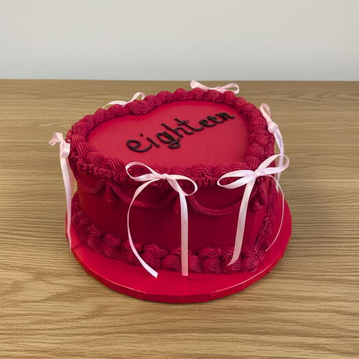 Tort Serce w stylu vintage