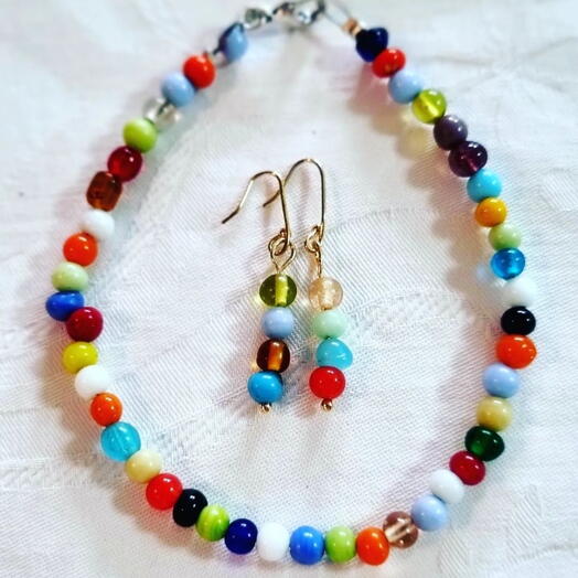 Jewelry Set with Natural Stones