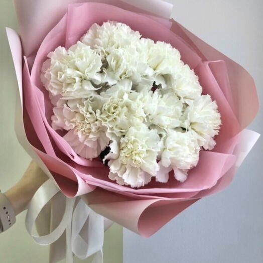 White carnation 11 pcs