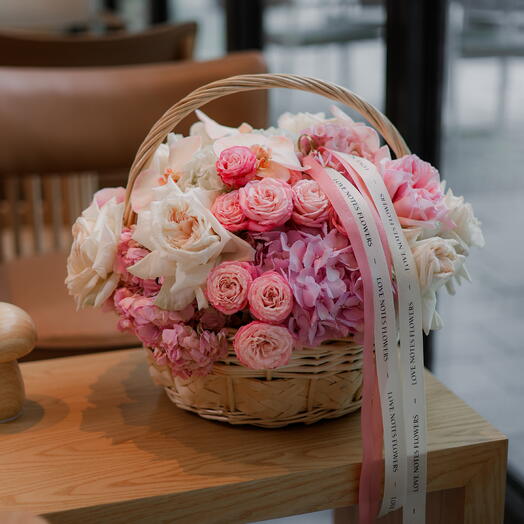 Blush Bloom Basket