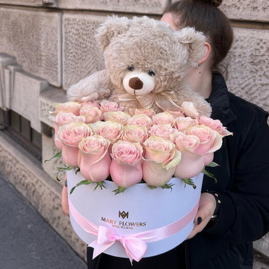 Box Orso rosa