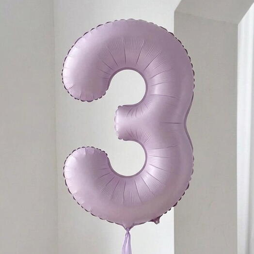 Balon z helem Cyfra 3