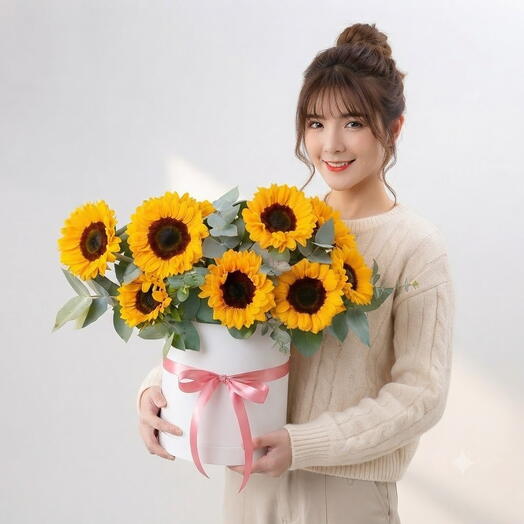 Golden sun flowers harmony box