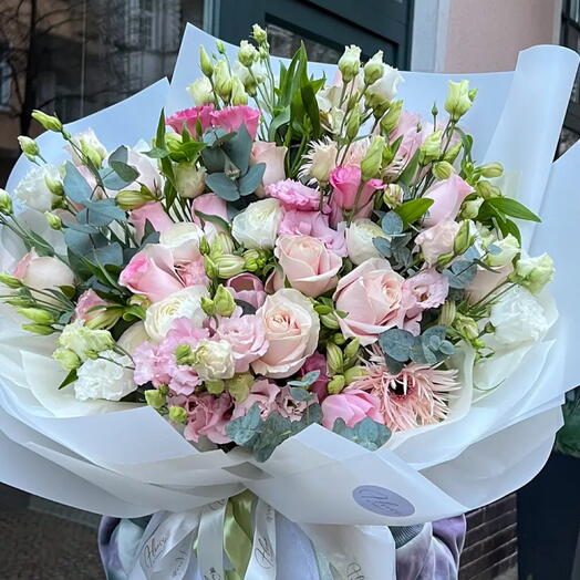 Art Bouquet White Rose luxe