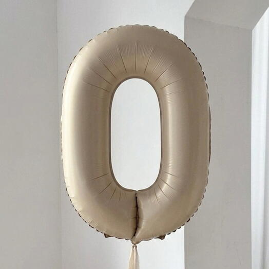 Balon z helem Cyfra 0