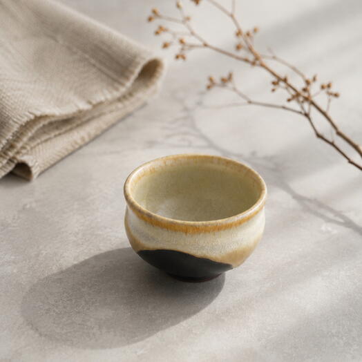 Honey Pot Tea Bowl, Clay and Glaze, 90 ml