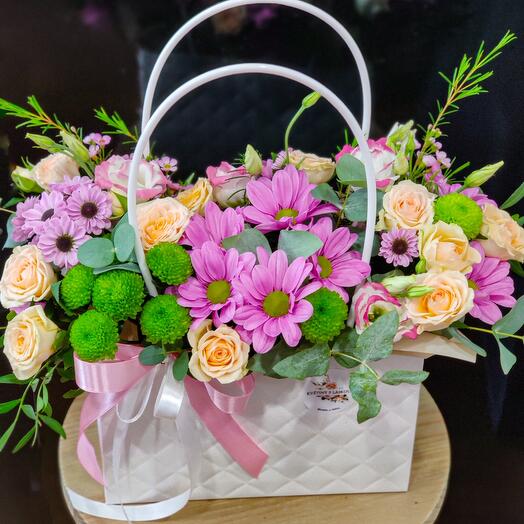 Flower box M White