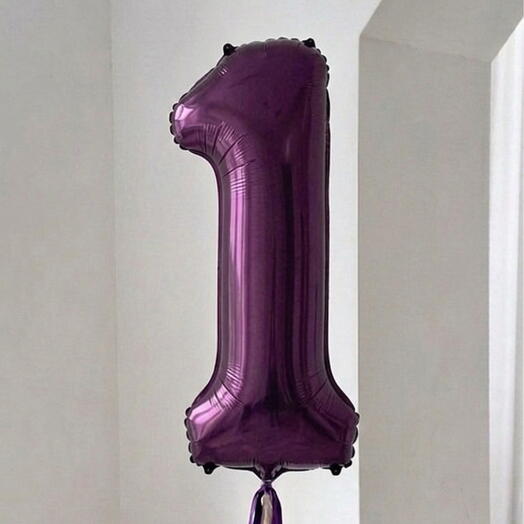 Balon z helem Cyfra 1