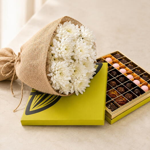White blossom chocolate delight