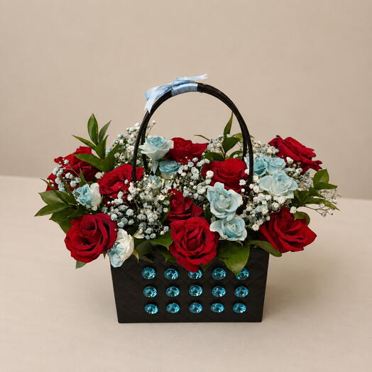 Red   Blue Rhapsody Basket