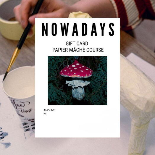 Papier-mâché Workshop Gift Card
