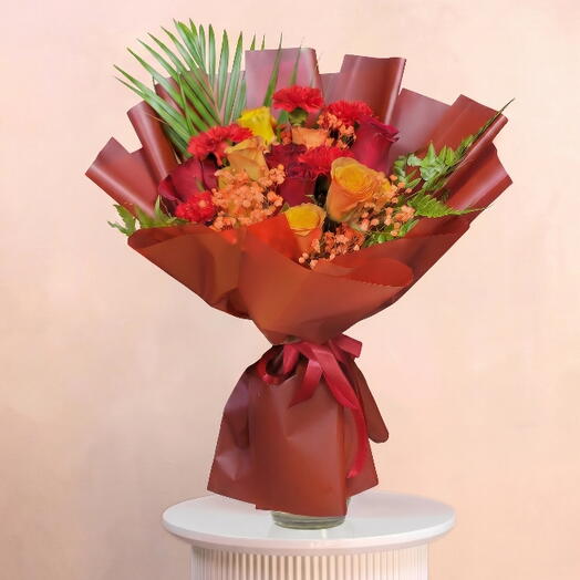 Arabian Nights- Roses and Carnation bouquet